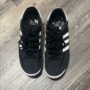 Adidas SL 72 Unisex Black Sneakers with White Stripes